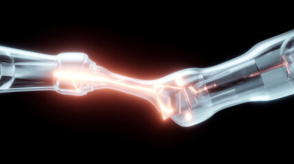 Glowing Energy Transfer in Transparent Tubes