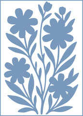 Trendy floral illustration ideal for poster, card, cover, banner or background. Vector illustration