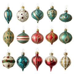 set of christmas balls