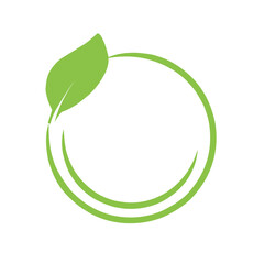 circle green leaf icon