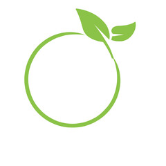 circle green leaf icon
