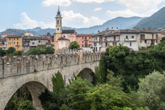 The town of Dronero in the Italian Piedmont