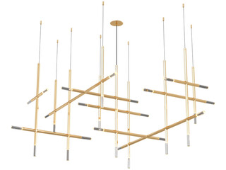 JAX 28-005 , Brass -Black-Silver / Clear crystal , Elegant Lighting Fixture Against black bachground 