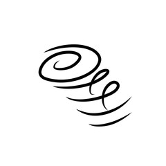 doodle wind gust illustration