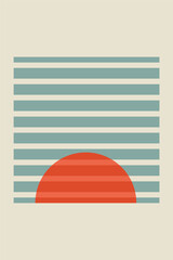 Geometric Bauhaus Posters with Abstract Patterns Vector Mosaic Modern Backgrounds Scandinavian or Swiss Bauhaus Color Art and Shapes Patterns Wall Art Decor Design Vector