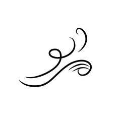 doodle wind gust illustration