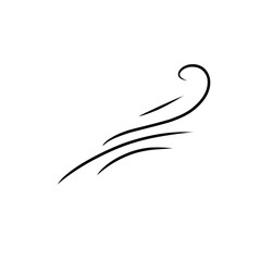 Obraz premium doodle wind gust illustration