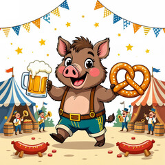 Wild Boar at Oktoberfest