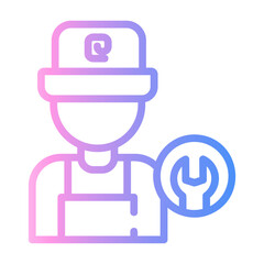 Obraz premium plumber Line Gradient Icon