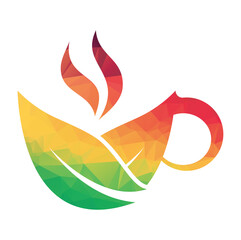 Tea Logo Design Vector Template Nature Herbal
