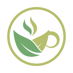 Tea Logo Design Vector Template Nature Herbal