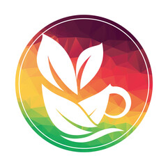 Tea Logo Design Vector Template Nature Herbal