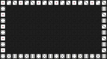 Dice background illustration vector set