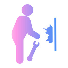 plumber Gradient icon