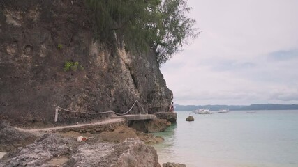  Boracay Island, Philippines - 2 may 2025 Lambros Point, Diniwid Beach