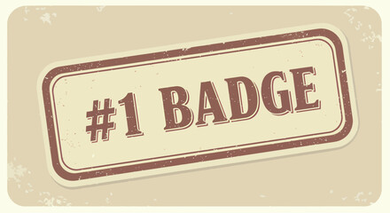 Recognize Achievement and Excellence with a Premium Number One Badge Stamp Graphic Design Perfect for Awards Certificates and Recognition Programs for Celebrating Top Performers