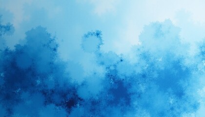 Blue abstract clouds creating a calming mood in a digital artwork of serene skies and artistic patterns