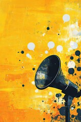 Megaphone Announcement Graphic