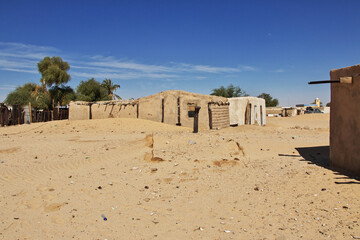 Small village in Sahara desert, Mauritania, West Africa