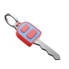 3D Car Key Icon
