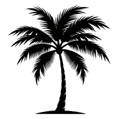Obraz premium palm tree silhouette