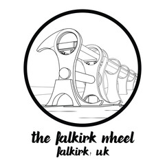 Circle Icon The Falkirk Wheel. Vector illustration