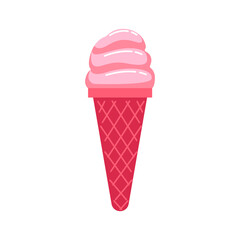Summer  Pink Ice Cream Cone
