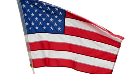 Fototapeta premium Waving United States Flag – High-Resolution Isolated Image