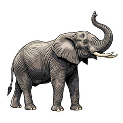 Obraz premium Wild and Mighty Elephant Captured in Various Poses and Angles Showing Power and Grandeur