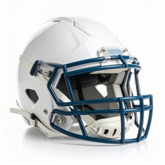 Fototapeta premium Generated image Standard American football headgear with shadow-free white background