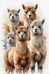 Fluffy alpacas