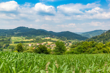 Summer day in the rural area of western Serbia
