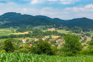 Summer day in the rural area of western Serbia