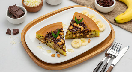Delicious Banana and Chocolate Mini Pancakes A Sweet Treat Recipe
