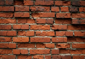 Obraz premium Distressed Red Brick Wall Texture Grunge Background Image