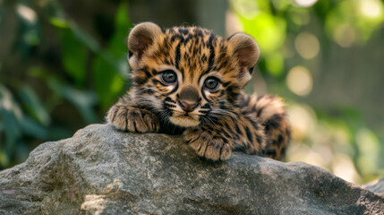 Cheetah Cub in Golden Light	
