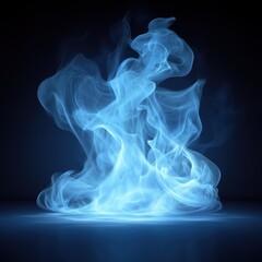 Abstract blue smoke background