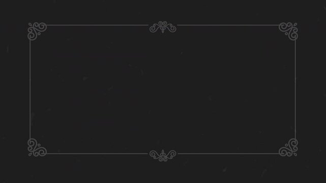 Set of retro vintage film frame. silent movie caption cards with old film effects and scratches. 