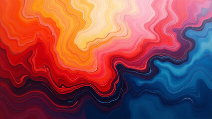 Yellow Orange abstract acrylic painting featuring a mesmerizing marble background
