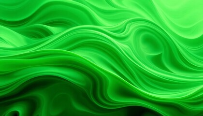 Obraz premium Abstract swirling green wave, vibrant texture, nature inspired, seamless, forest