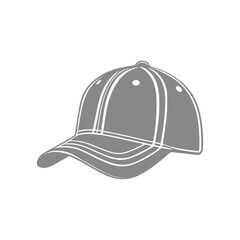 Baseball Cap Silhouette Illustration