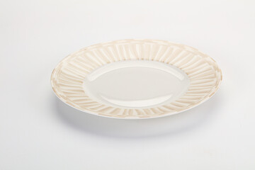 Empty clean color plate dishware