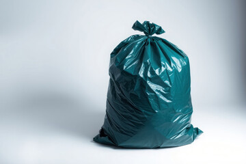 Garbage bag close-up. Environmental, waste or clean-up themes.