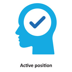 Active position Vector Icon which can easily modify or edit