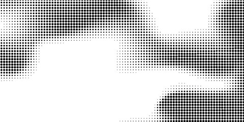 Gradient Halftone Dot Design with Faded Corners and Minimal White Space.
