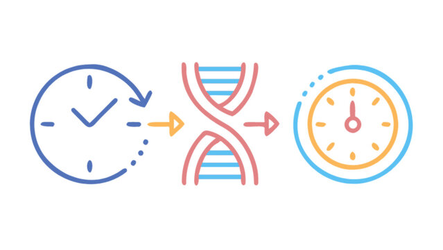 Time dna evolution genetic clock mutation biology development process science research study analysis 100