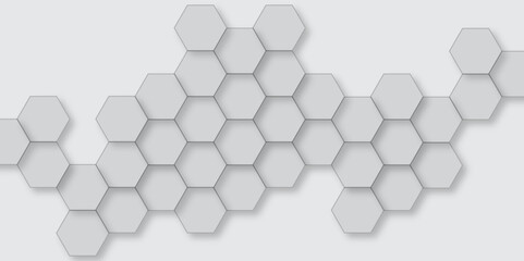 Abstract emboss black Hexagonal Background. Luxury White Pattern. Futuristic abstract honeycomb mosaic white background. Hexagonal Background. Abstract Luxury grey Pattern. Vector Illustration.