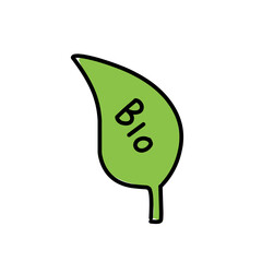 leaf bio symbol icon