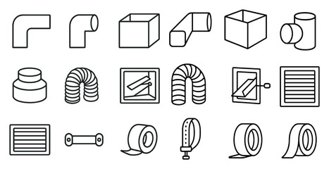 Collection of various shapes and lines that are all connected to each other. The shapes and lines are all different sizes and orientations, but they all seem to be related in some way