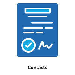 Contacts Vector Icon which can easily modify or edit